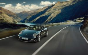 2011 Porsche 911 Turbo S Black  wallpaper thumb