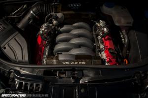 Audi V-8 Engine Carbon Fiber HD wallpaper thumb