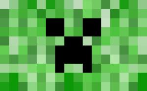 Minecraft Creeper, Mine, Green, Black, White, Video Games wallpaper thumb