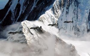 A 10 Thunderbolt IIs fly over the Pacific Alaska HD wallpaper thumb