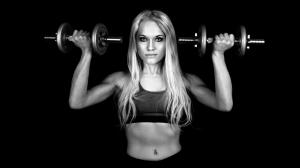 Sports, Weightlifting, Fitness Model, Monochrome wallpaper thumb