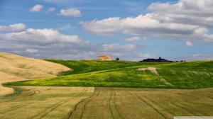 Beautiful Fields On A Tuscan Farm wallpaper thumb