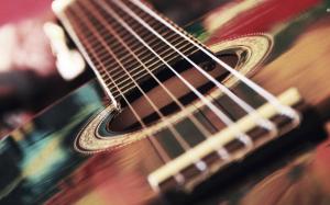 Acoustic guitar strings wallpaper thumb