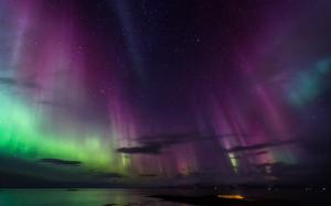 Aurora Borealis Northern Lights Night Stars HD wallpaper thumb