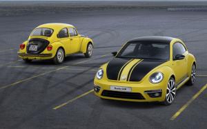 Volkswagen, Beetle, yellow car wallpaper thumb