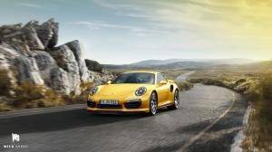 Yellow Porsche 911 Turbo S wallpaper thumb