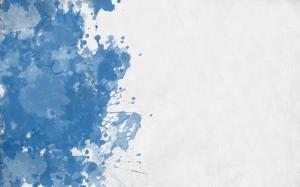 Blue White Paint Abstract HD wallpaper thumb