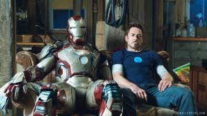 Robert Downey Jr Iron Man 3 wallpaper thumb