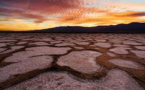 Death Valley, USA, California, desert, sunset, red sky wallpaper thumb