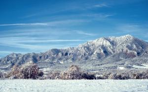 Colorado landscape, mountains, snow, trees wallpaper thumb