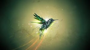 Hummingbird Bird Abstract HD wallpaper thumb