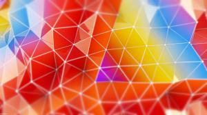 Render abstract triangle colors wallpaper thumb