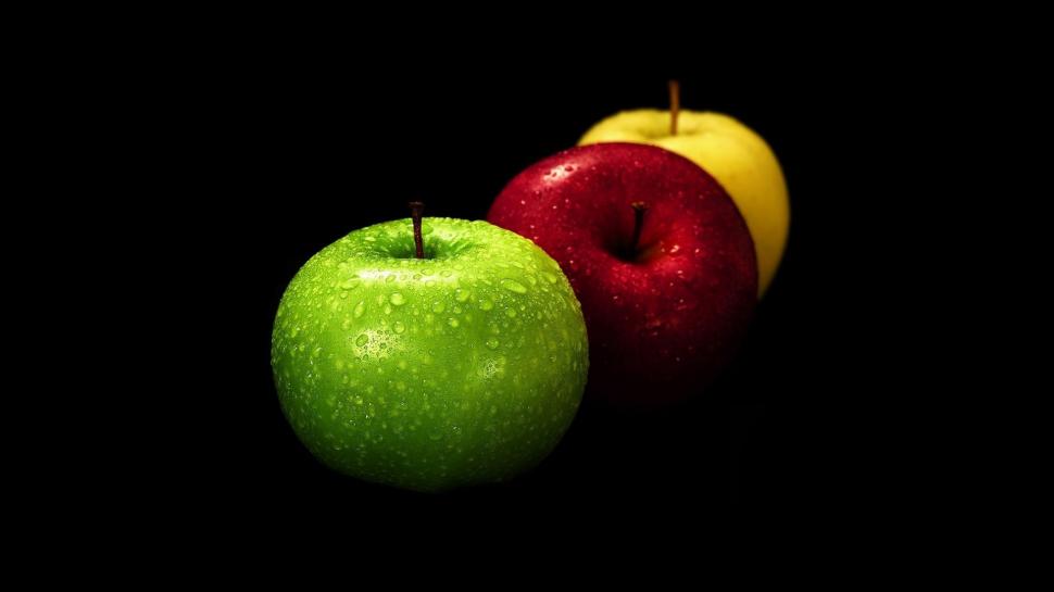 Green, Red and Yellow Apples wallpaper,Other HD wallpaper,1920x1080 wallpaper