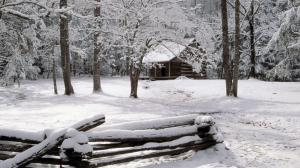 Cabin In Great Smoky Mountains Np Tennessee wallpaper thumb