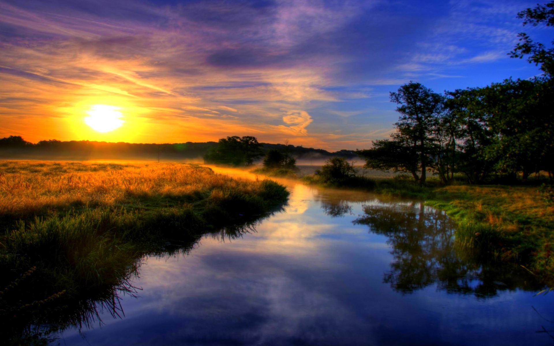 Beautiful Morning Scene wallpaper | nature and landscape ...