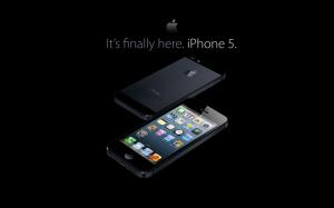 New iPhone 5 Handset Black wallpaper thumb