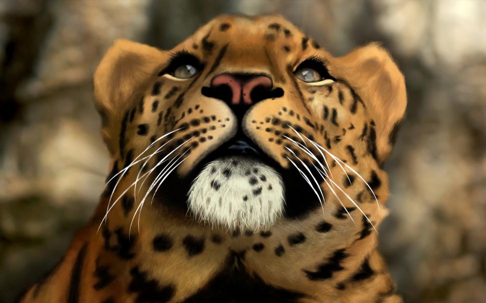 Leopard, Art, cat, kittens, animals wallpaper,leopard HD wallpaper,art HD wallpaper,cat HD wallpaper,kittens HD wallpaper,animals HD wallpaper,2560x1600 wallpaper