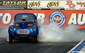 Drag Race Race Car Burnout Smoke Classic Car Classic HD wallpaper thumb