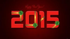 New Year 2015 Red Background wallpaper thumb
