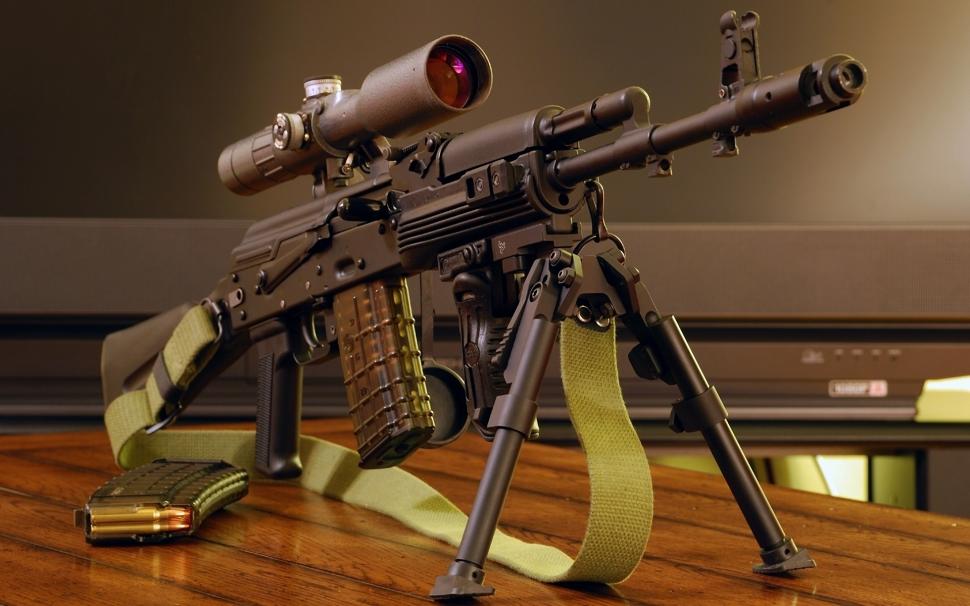 Automatic Gun AK-101 wallpaper,scopes HD wallpaper,firearms HD wallpaper,belt HD wallpaper,weapon HD wallpaper,1920x1200 wallpaper