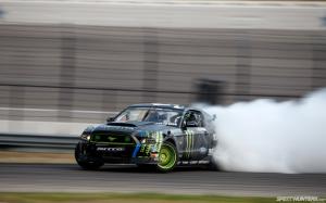 Ford Mustang Drift Smoke HD wallpaper thumb