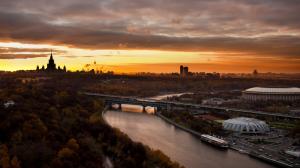 Lovely Sunset On Moscow wallpaper thumb