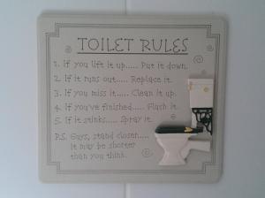 Toilet Rules wallpaper thumb