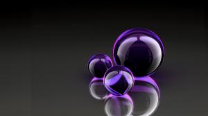 Balls Purple 3D HD Image wallpaper thumb