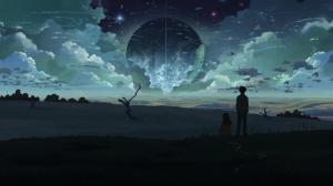 Anime, Surreal, Field, Night, Clouds, 5 Centimeters Per Second wallpaper thumb