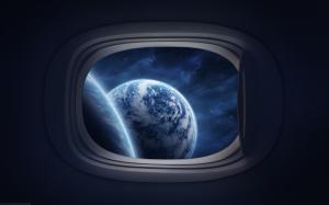 Space Window HD wallpaper thumb