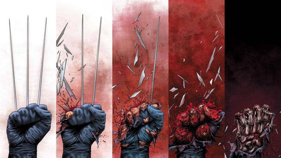 Wolverine X-Men Hand Blood Marvel HD wallpaper,cartoon/comic wallpaper,marvel wallpaper,x wallpaper,men wallpaper,blood wallpaper,wolverine wallpaper,hand wallpaper,1366x768 wallpaper