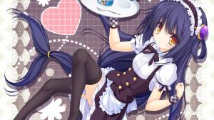Anime Girls, Maid Outfit, Kujiragami no Tearstilla, Riru Whale, Visual Novel wallpaper thumb