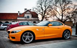 BMW Z4 orange car wallpaper thumb