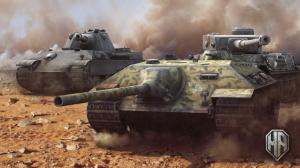 World of Tanks Tanks Panther II Pz.Kpfw. VI Tiger (P) E-25 Games 3D Graphics wallpaper thumb