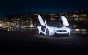 White BMW I8 Concept wallpaper thumb