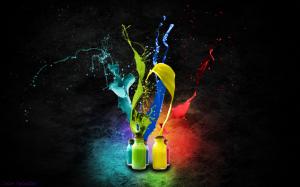 Colourful Bottles Abstract wallpaper thumb