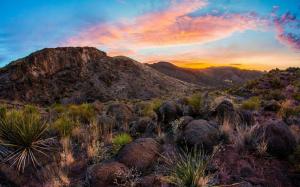 Sunset Sky Over Desert Hills wallpaper thumb