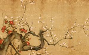 Blossoming branch wallpaper thumb