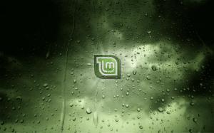 Linux, Linux Mint, GNU, Water Drops wallpaper thumb