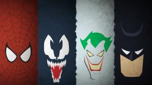 Spider-man Venom Joker Batman HD wallpaper thumb
