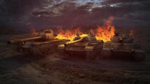 World of Tanks Tanks Fire T-62A Bat Chatillon 25 t T110E5 Games 3D Graphics wallpaper thumb