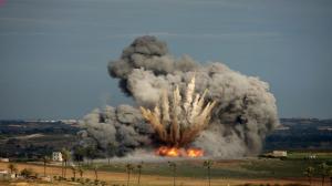 Gaza, Smoke, Explosion wallpaper thumb