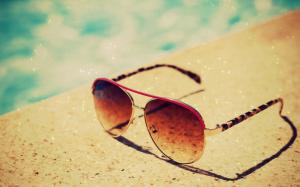 Sunglasses, summer, glitter wallpaper thumb