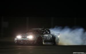 Nissan Silvia Drift Smoke Night Lights HD wallpaper thumb