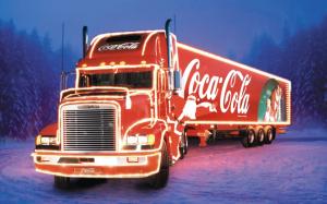 CocaCola Christmas Truck wallpaper thumb