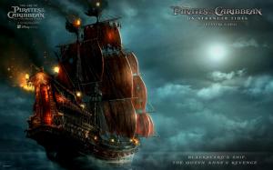 Blackbeard's Ship in Pirates Of The Caribbean 4 wallpaper thumb