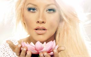 Christina Aguilera Lotus wallpaper thumb