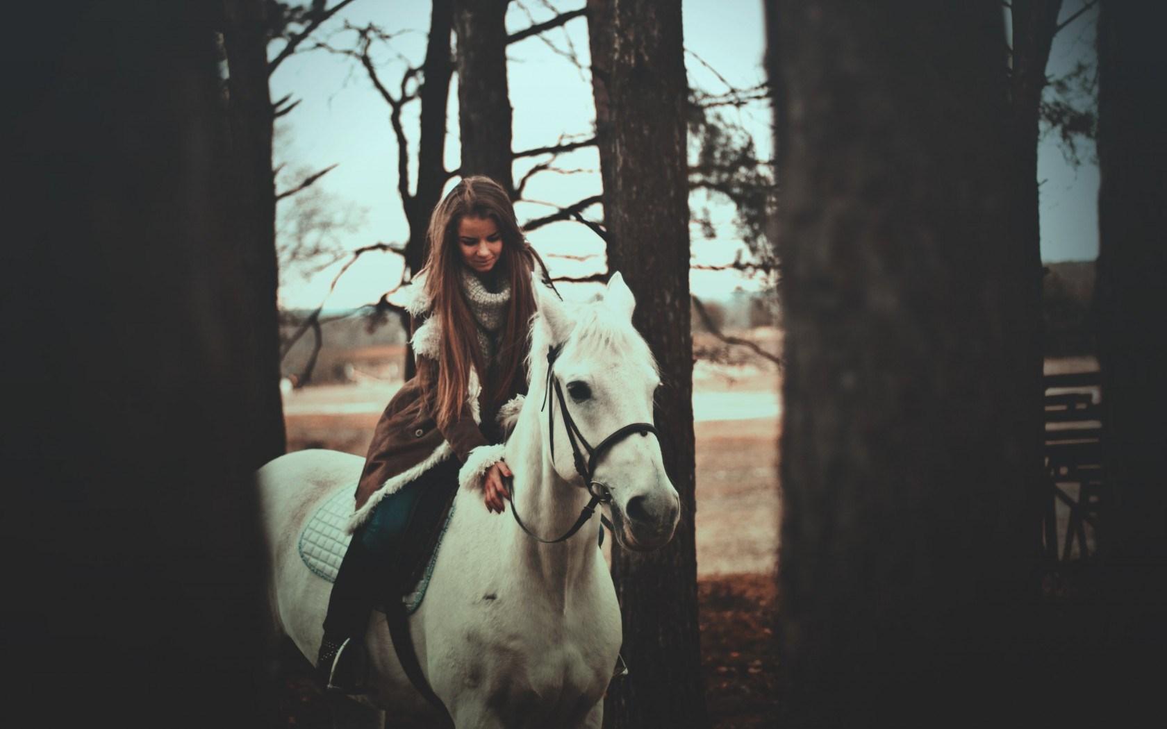 Girl Horse Mood Photo wallpaper | other | Wallpaper Better