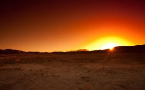 Sunrise Over The Sahara Desert wallpaper thumb