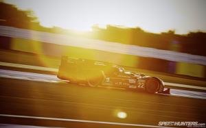 Race Car Sunlight Sunset Motion Blur HD wallpaper thumb